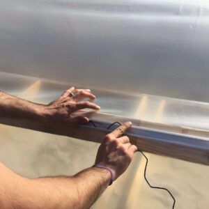 greenhouse pvc coated spring wire & lock channel bundle