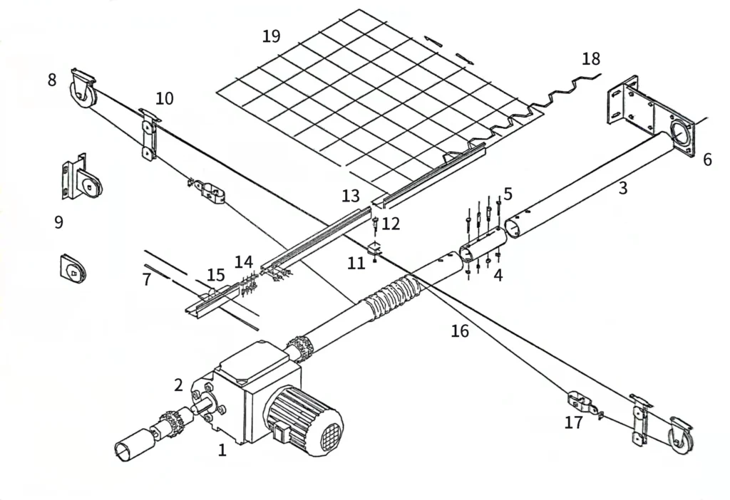 Schematic Diagram of Intelligent Greenhouse Shading System