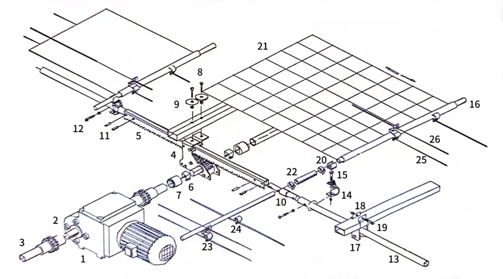 Schematic Diagram of Intelligent Greenhouse Shading System
